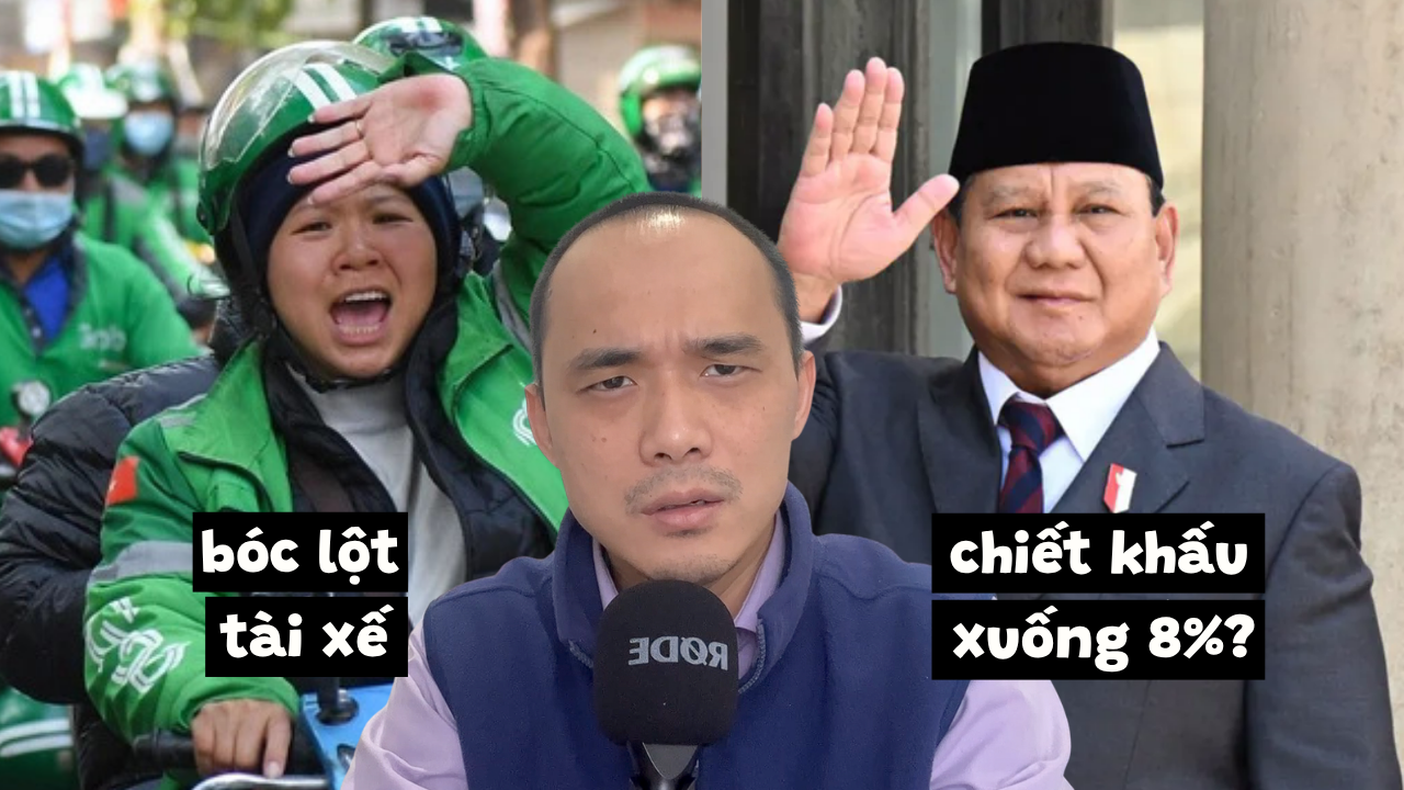 Ép Grab giảm chiết khấu xuống 8%. Vấn đề với Grab, tài xế, và kinh tế gig